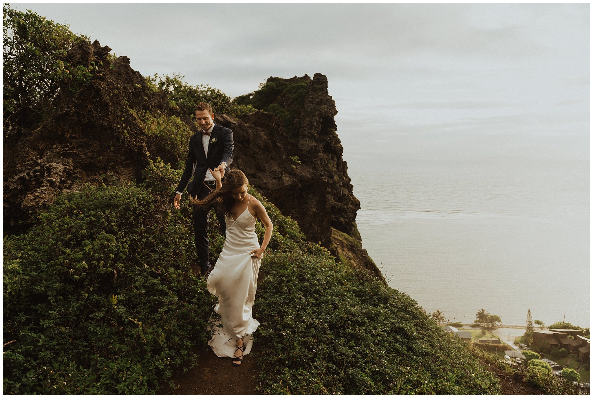 Oahu adventure elopement