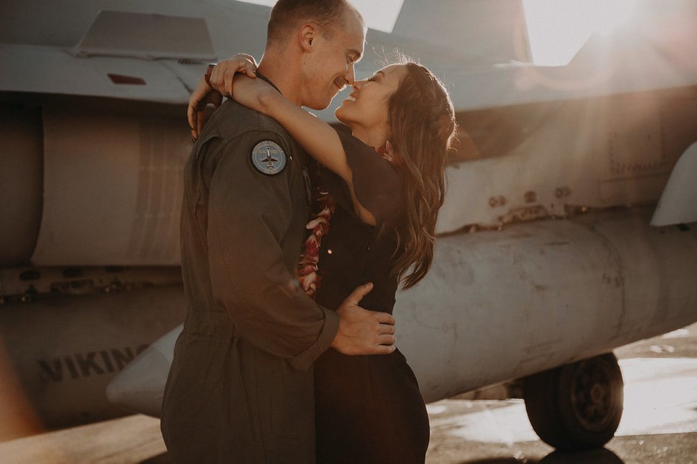 Tim + Jocelyn | MCAS Miramar | Military Homecoming Photographer